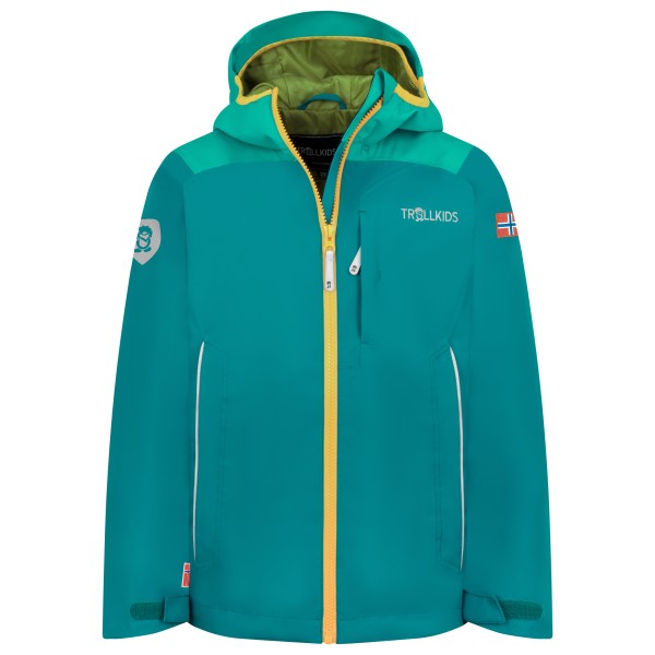 Bild von Trollkids - Kids Bergen Jacket - Regenjacke Gr 128 türkis