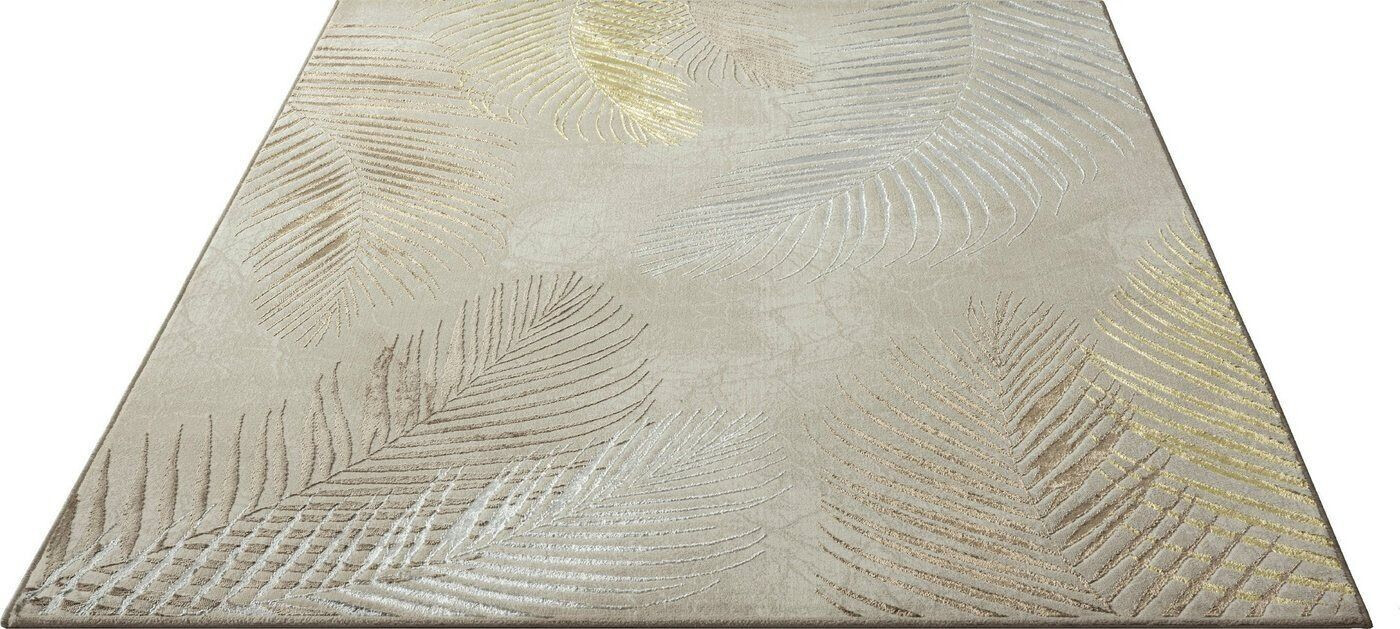 Bild von merinos Teppich »Creation 50051«, rechteckig, 10 mm Höhe, elegant, glänzend, Kurzflor, Indoor, pflegeleicht, robust