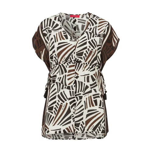 Bild von Laura Biagiotti ROMA - Mehrfarbige Bluse im Kaftan-Stil