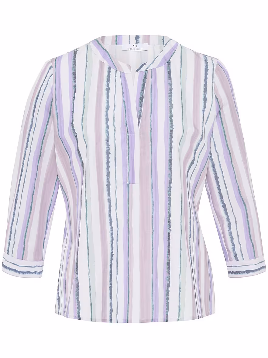 Bild von Peter Hahn - Bluse mit 3/4-Arm, lila, Gr. 40 / M - Baumwolle