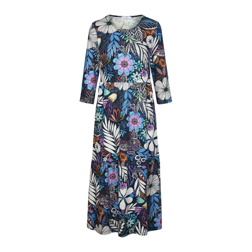 Bild von Elegantes Jersey-Kleid von Peter Hahn in Marine/Multicolor
