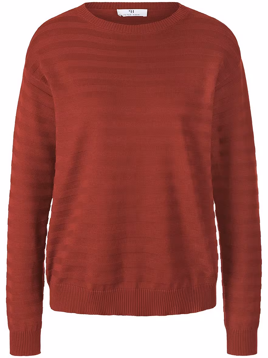 Bild von Peter Hahn - Rundhals-Pullover, rot, Gr. 44 / L - Baumwolle