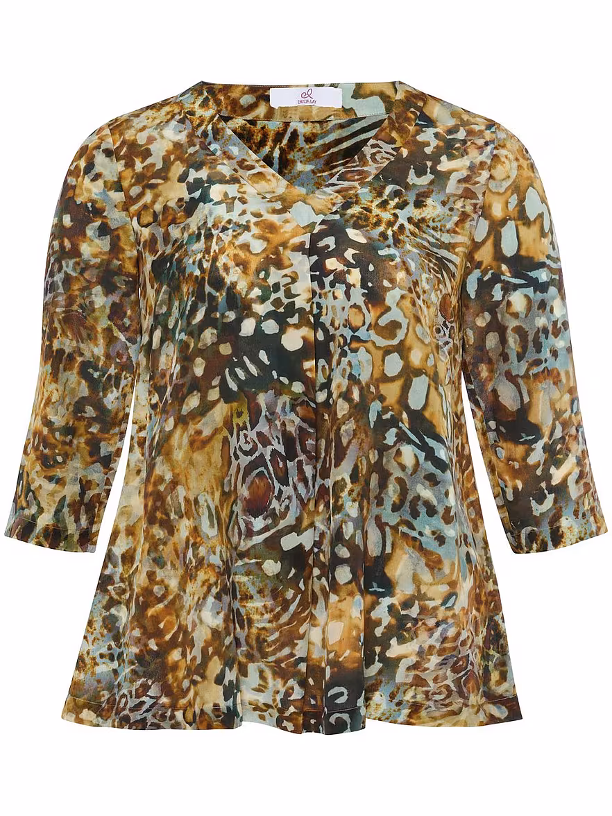 Bild von Emilia Lay - Long-Bluse, grün, Gr. 40 / M - Seide