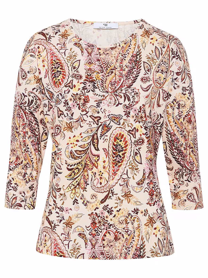 Bild von Peter Hahn - Rundhals-Shirt mit 3/4-Arm, beige, Gr. 40 / M