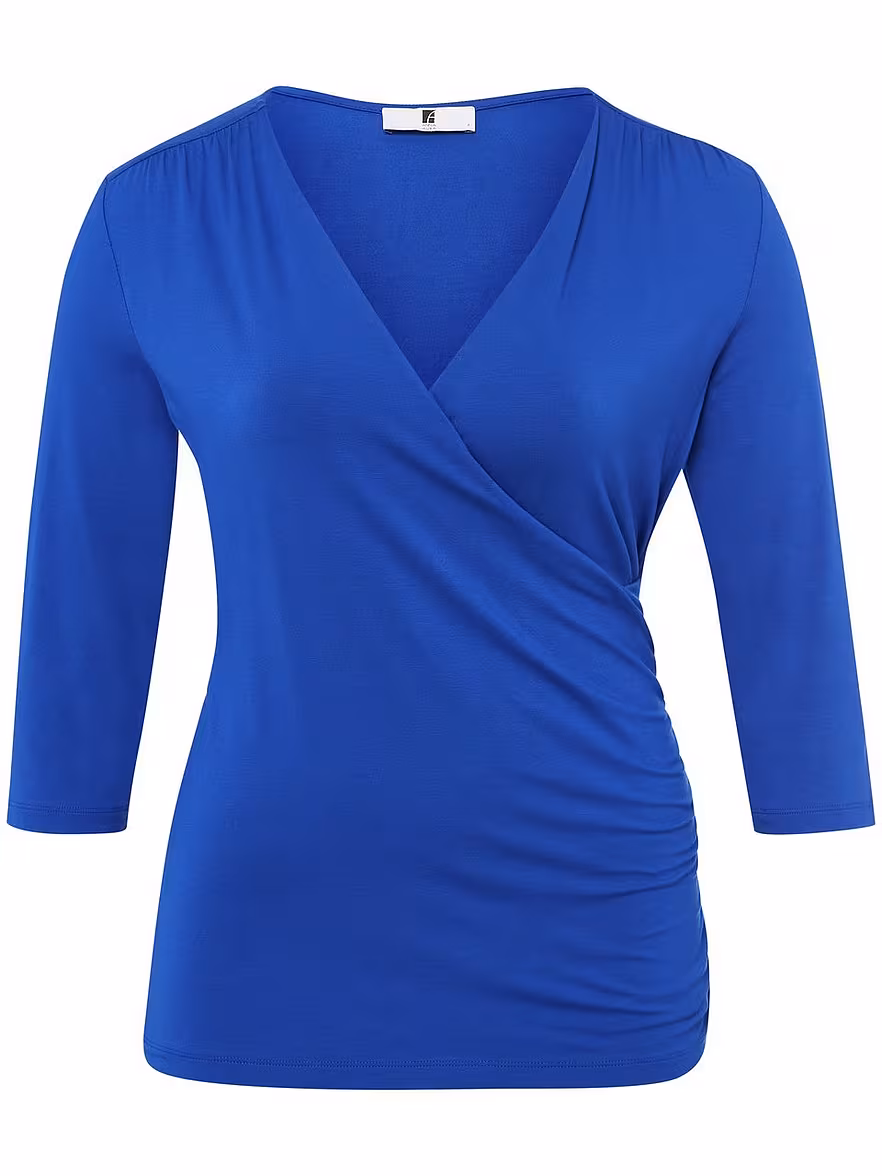 Bild von Anna Aura - V-Shirt mit 3/4-Arm, blau, Gr. 56 / 3XL