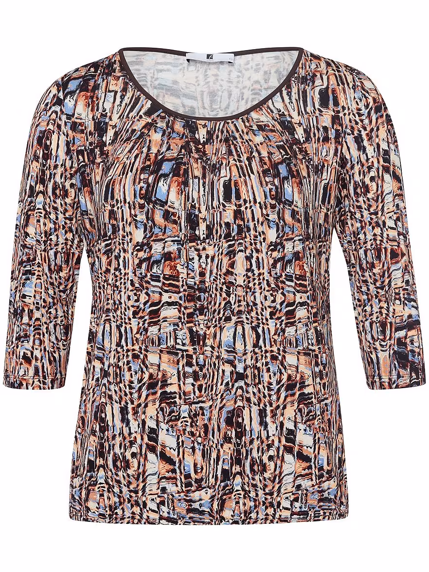 Bild von Anna Aura - Rundhals-Shirt mit 3/4-Arm, mehrfarbig, Gr. 50 / XL