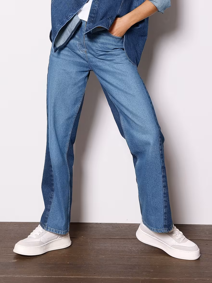 Bild von DAY.LIKE - Wide Fit-Jeans, denim, Gr. 48 / XL - Baumwolle