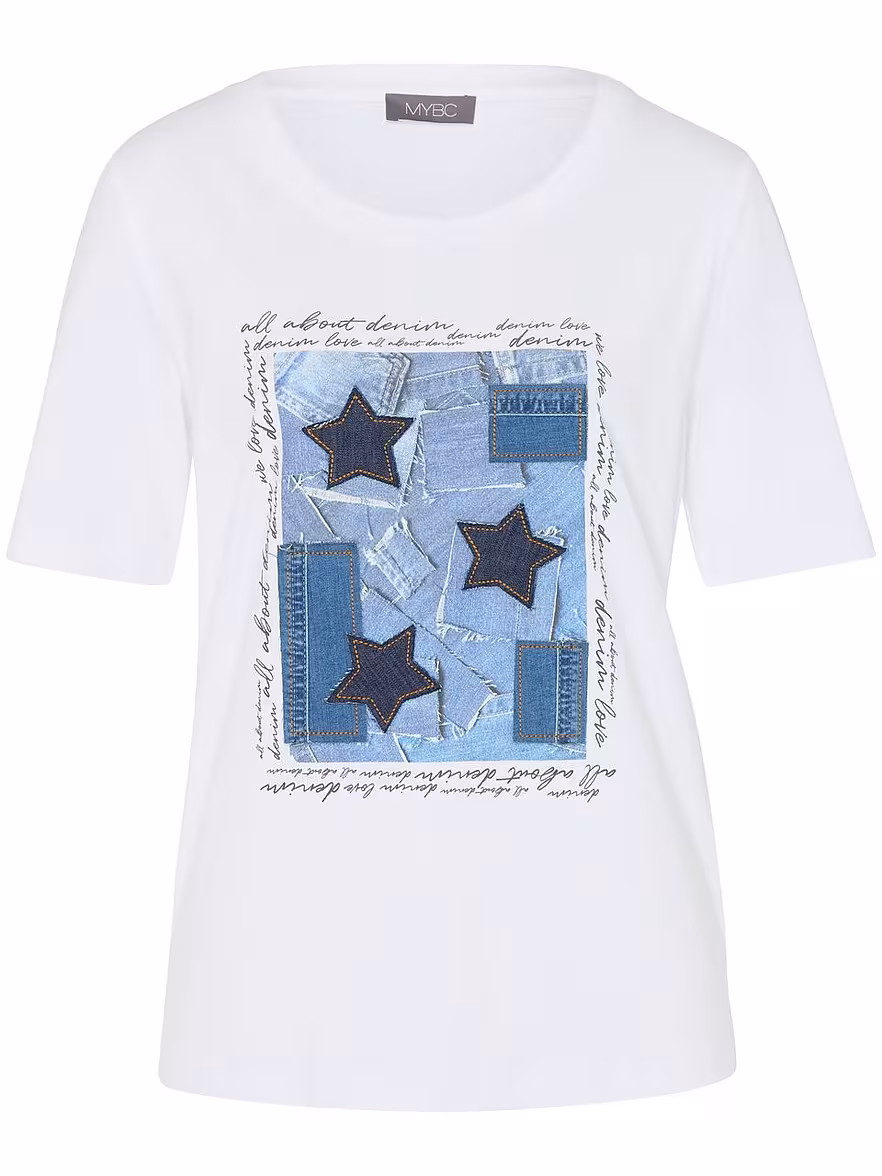 Bild von MYBC - Rundhals-Shirt, weiss, Gr. 38 / S - Baumwolle