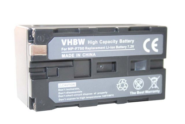 Bild von vhbw passend für Sony CCD-TRV87, CCD-TRV78E, CCD-TRV81, CCD-TRV815, Kamera-Akku Li-Ion 3600 mAh