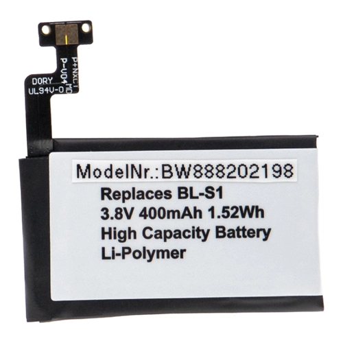 Bild von vhbw Ersatz für LG BL-S1 für Smartwatch (400 mAh, 3,8 V, Li-Polymer)