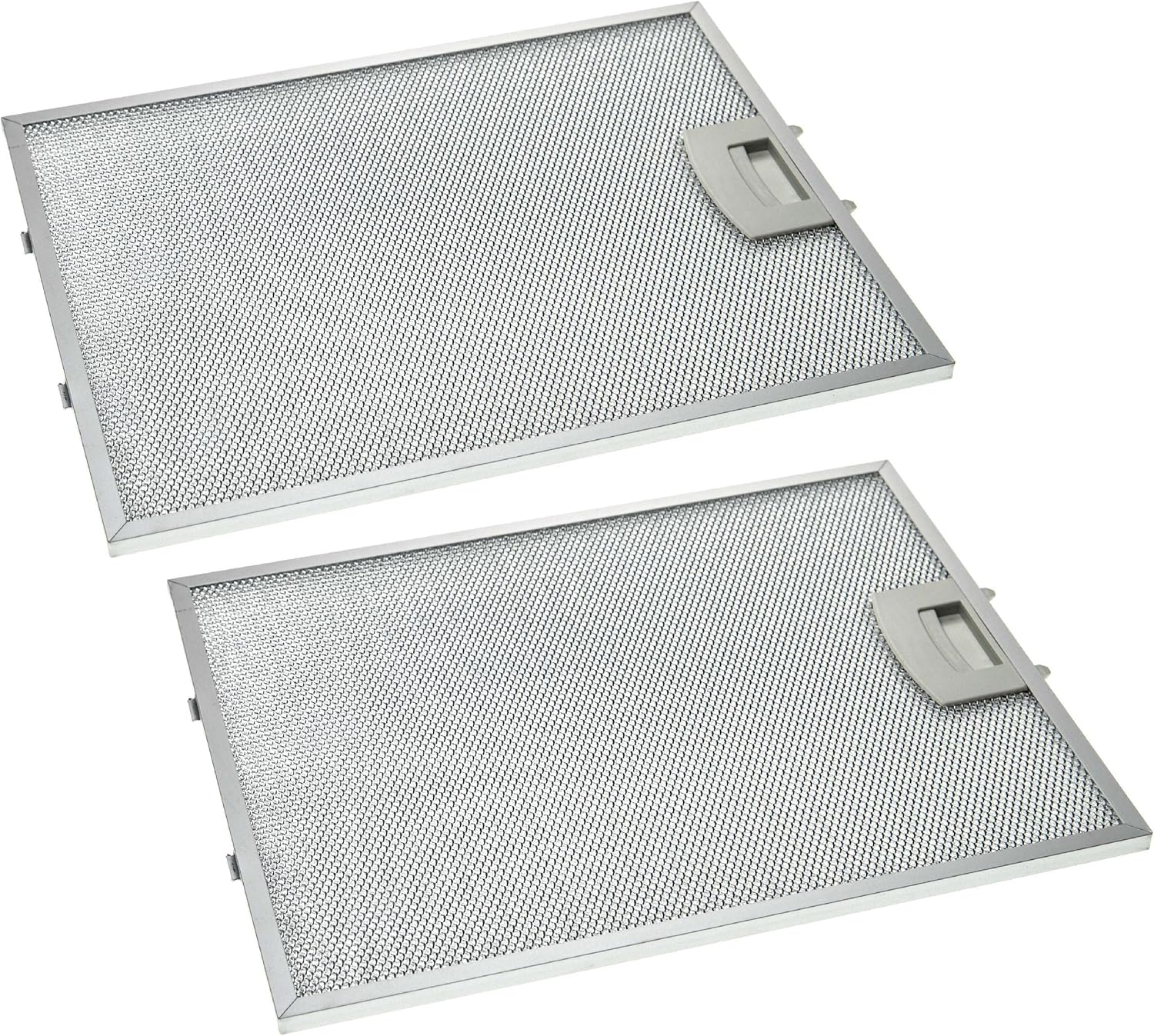 Bild von vhbw 2x Filter Metallfettfilter Dauerfilter kompatibel mit Neff D69B20W0/01, D69B20W0GB/01, D72E21N0GB/01, D72E34N0/01 Dunstabzugshaube, Metall