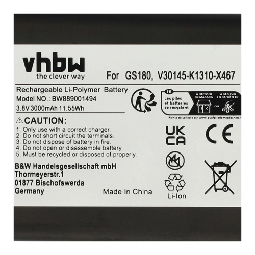 Bild von Leistungsstarker Akku für Ihr Gigaset GS180 Smartphone