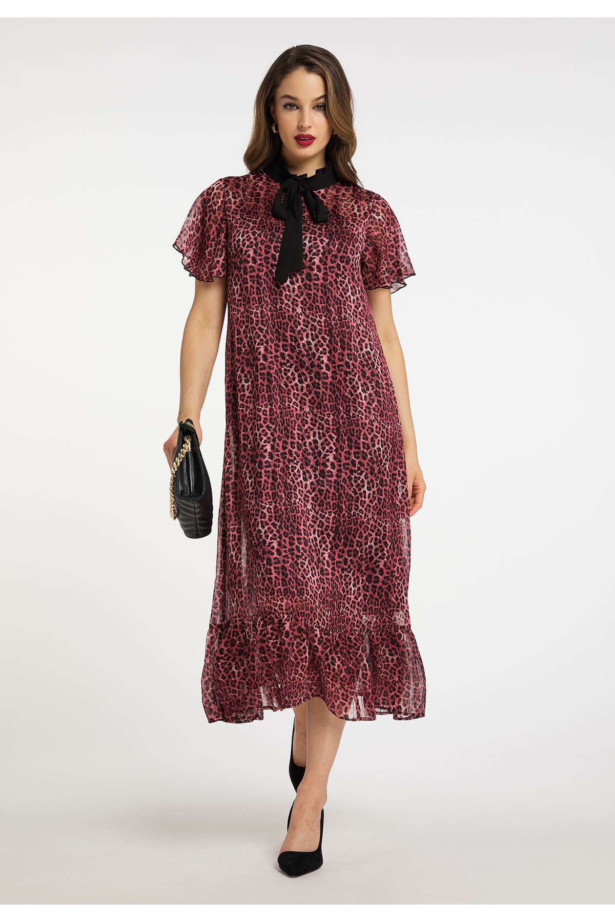 Bild von Faina Midikleid Mit Leoprint Naemi für Damen - M