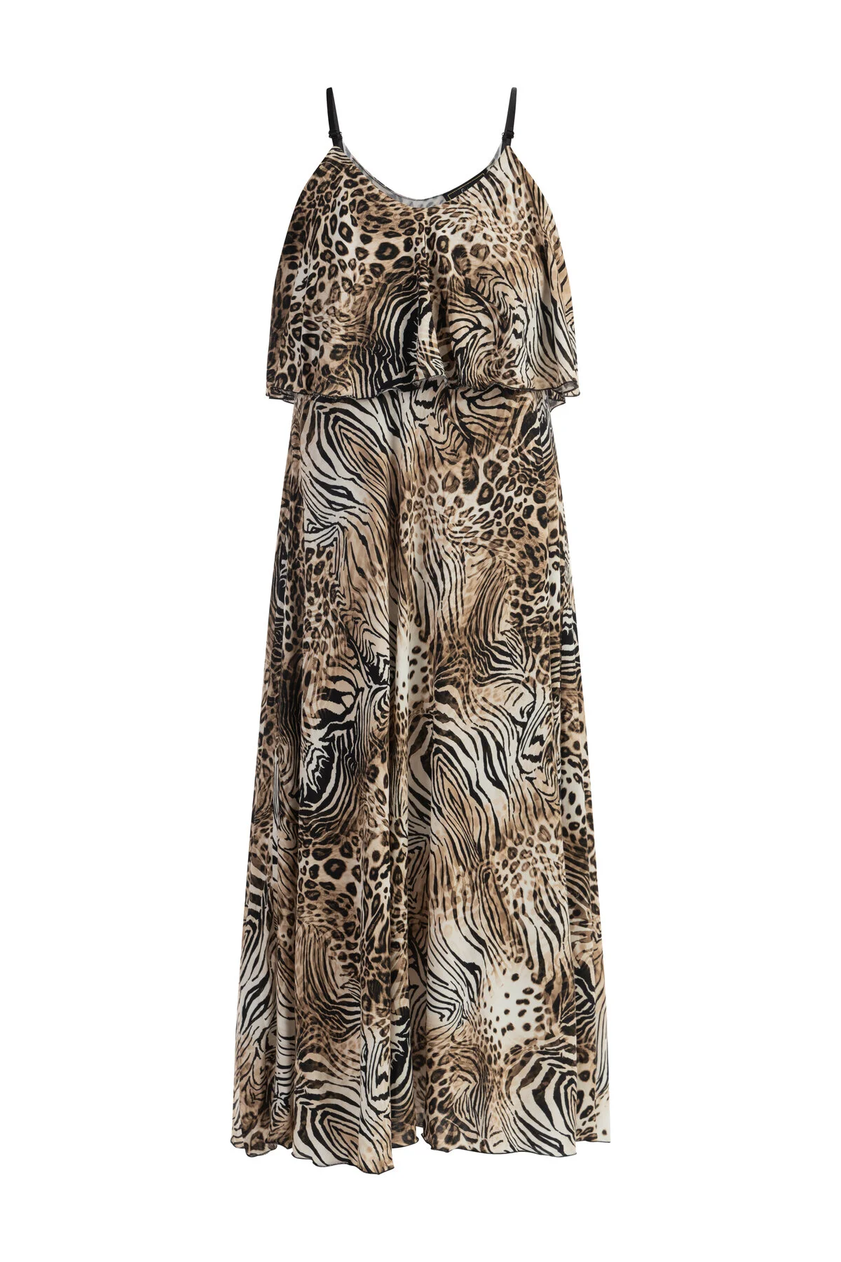 Bild von Faina Maxikleid Mit Animal-print für Damen - L