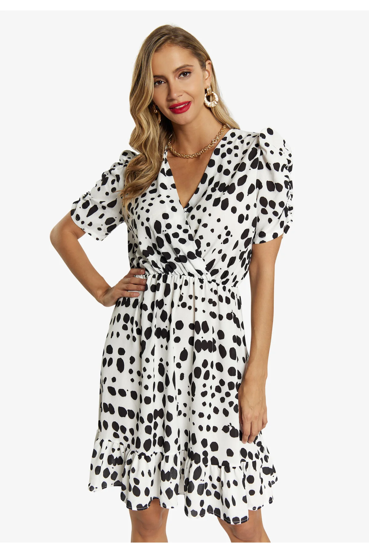 Bild von Faina Kleid Weiß A-linie für Damen - XS