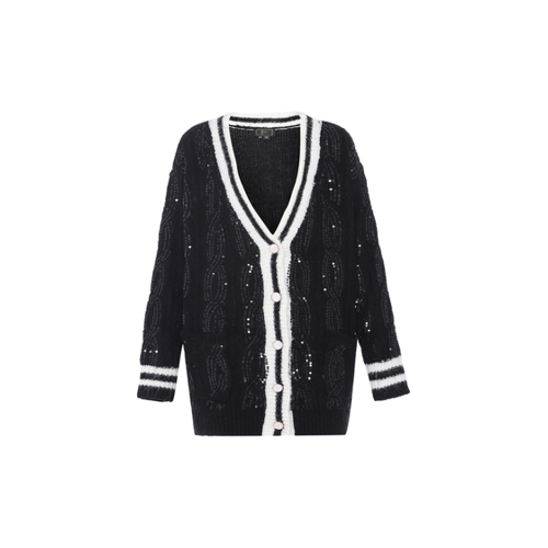 Bild von Faina Strickjacke Schwarz für Damen - XS im Test
