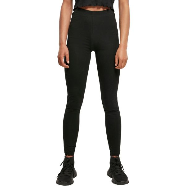 Bild von Urban Classics Ladies - LACE HEM Leggings schwarz