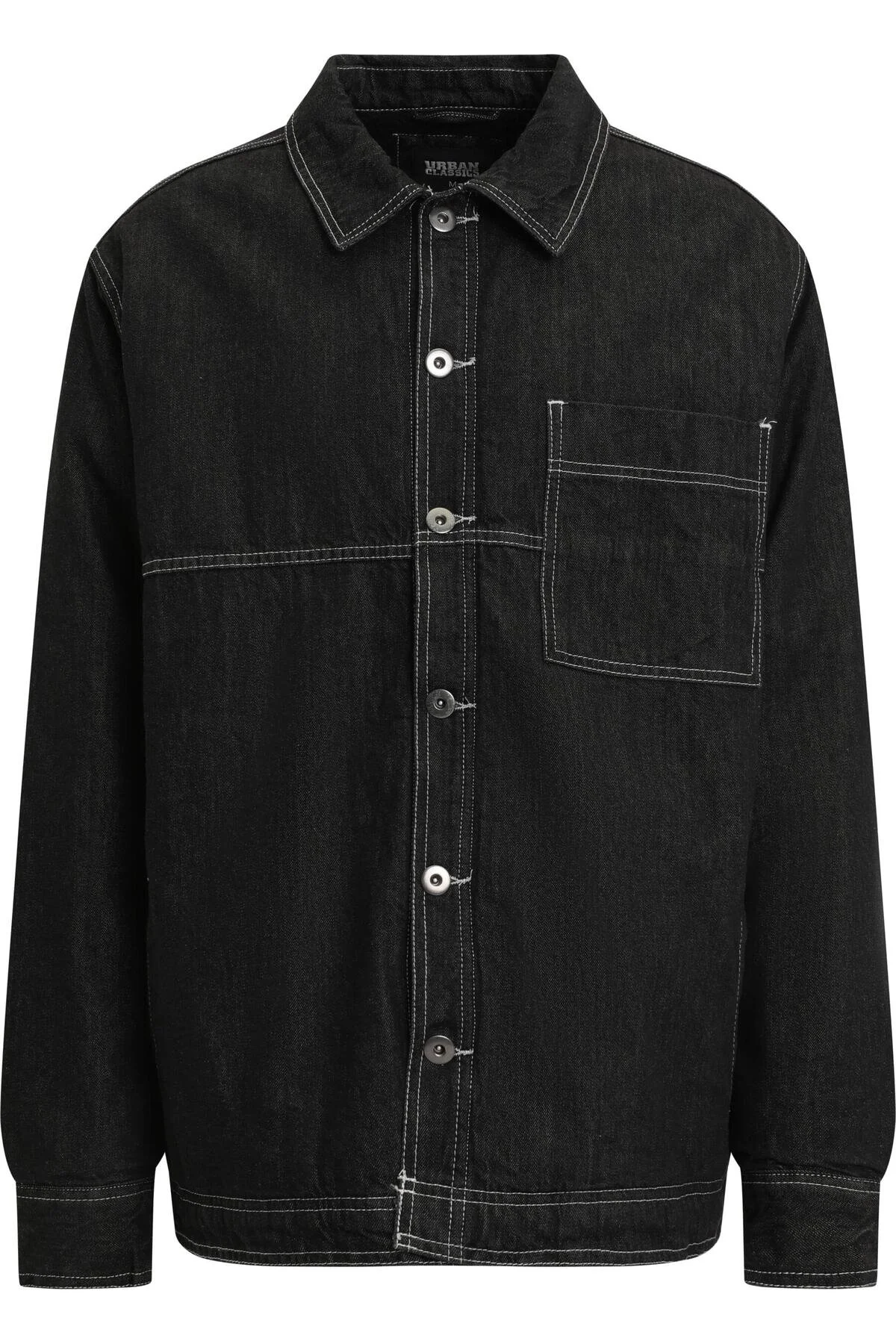 Bild von Urban Classics - Oversized Trucker Black Raw - Jacke - Schwarz - M - 100% Baumwolle,Denim