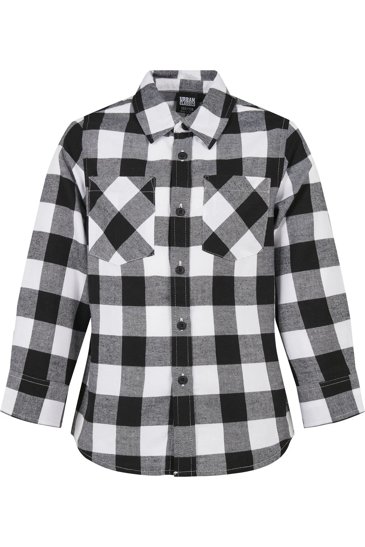 Bild von Urban Classics Hemd Schwarz Regular Fit - 146–152