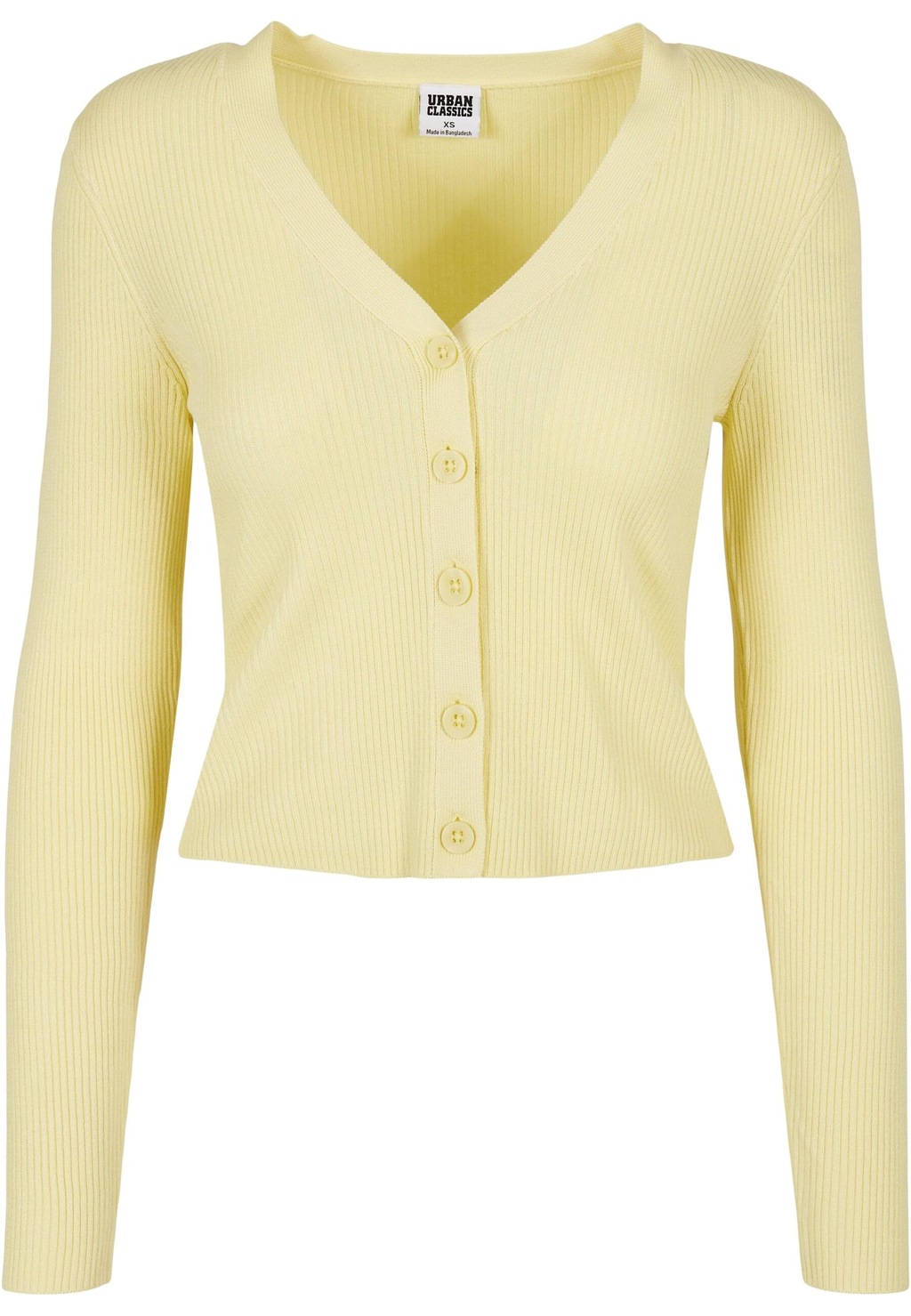 Bild von URBAN CLASSICS Strickjacke Urban Classics Damen Ladies Short Rib Knit Cardigan (1-tlg)