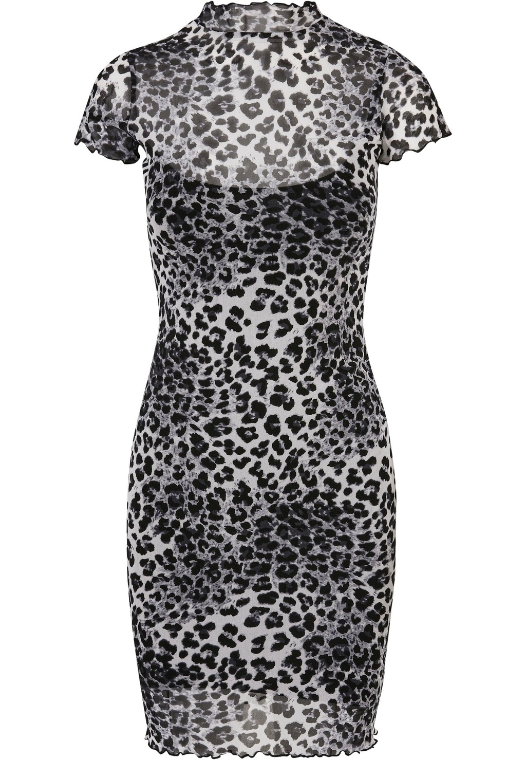 Bild von URBAN CLASSICS Shirtkleid "Urban Classics Damen Ladies Mesh Double Layer Dress", (1 tlg.)