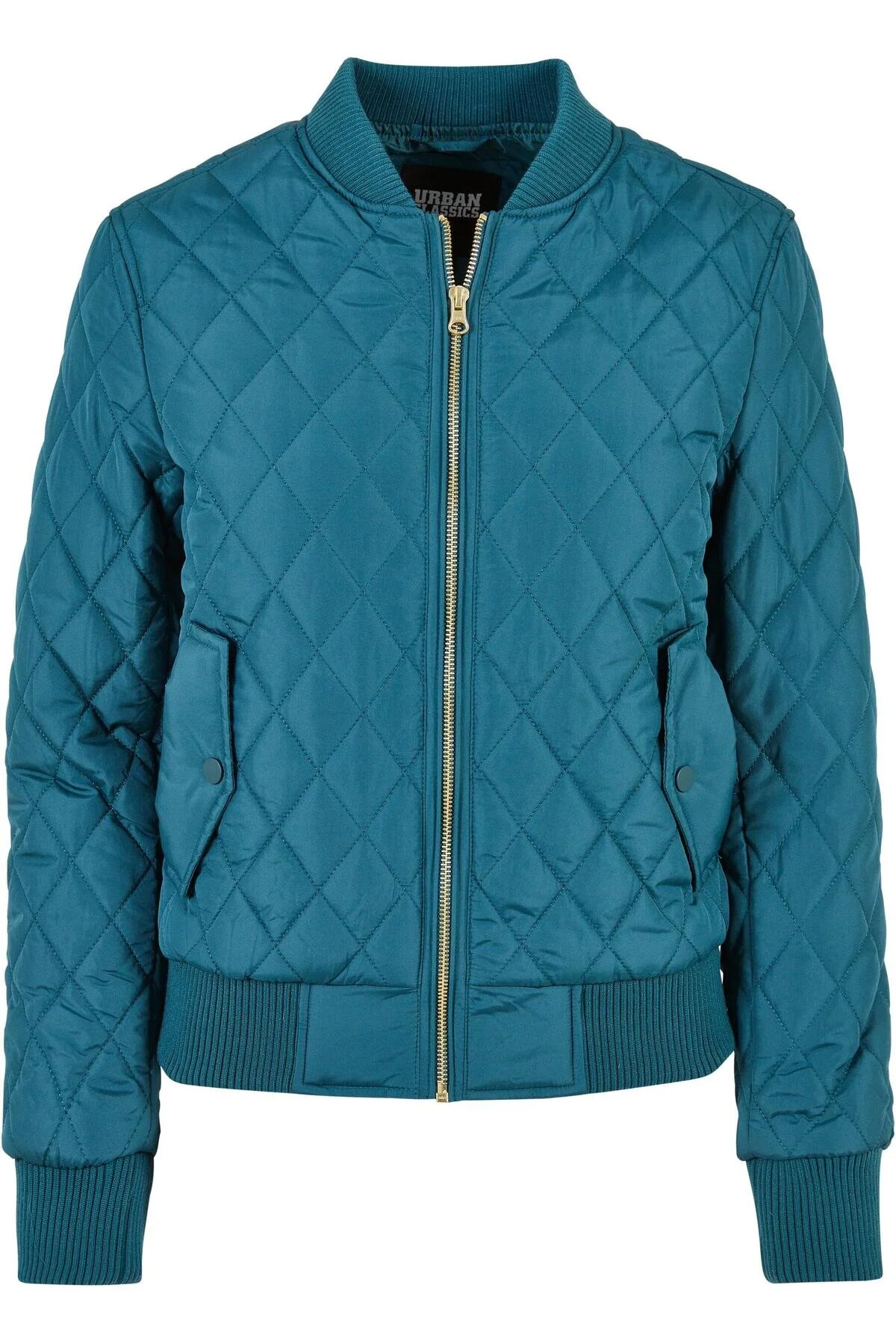Bild von URBAN CLASSICS Allwetterjacke Urban Classics Damen Ladies Diamond Quilt Nylon Jacket (1-St)