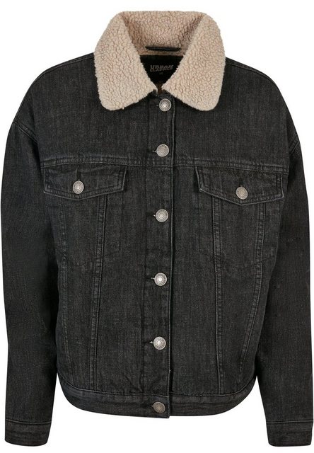 Bild von URBAN CLASSICS Jeansjacke Urban Classics Damen Ladies Oversized Sherpa Denim Jacket (1-St)