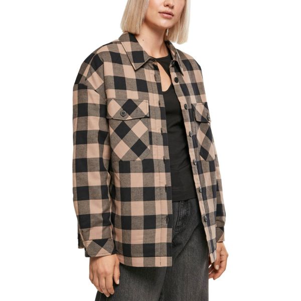 Bild von Urban Classics Ladies - Flanell Padded Oversized Shirt Jacke