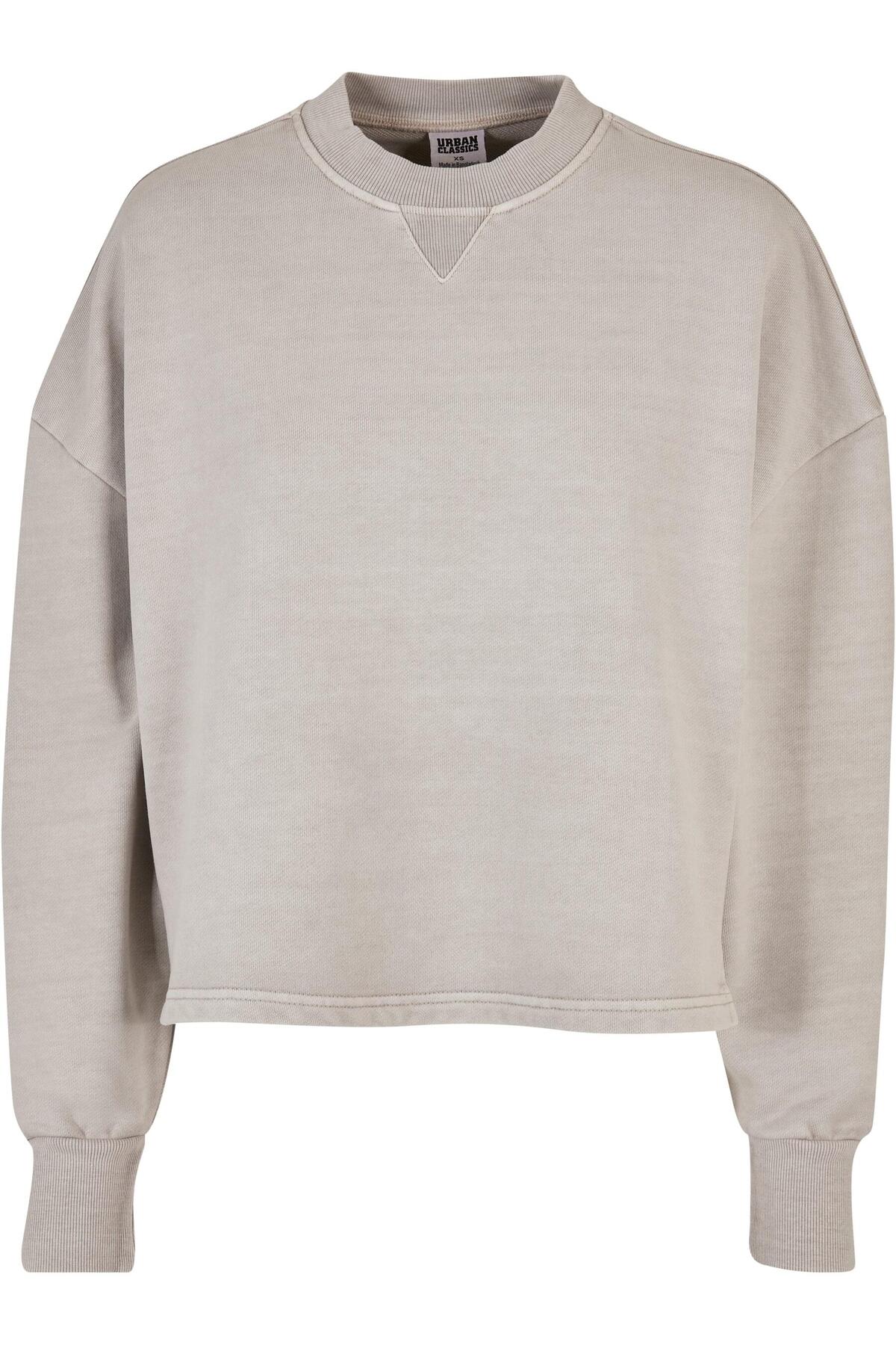 Bild von URBAN CLASSICS Sweater Urban Classics Damen Ladies Heavy Terry Garment Dye Crewneck (1-tlg)