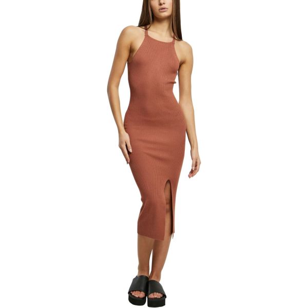 Bild von Urban Classics Ladies - Midi Rippenstrick Kleid
