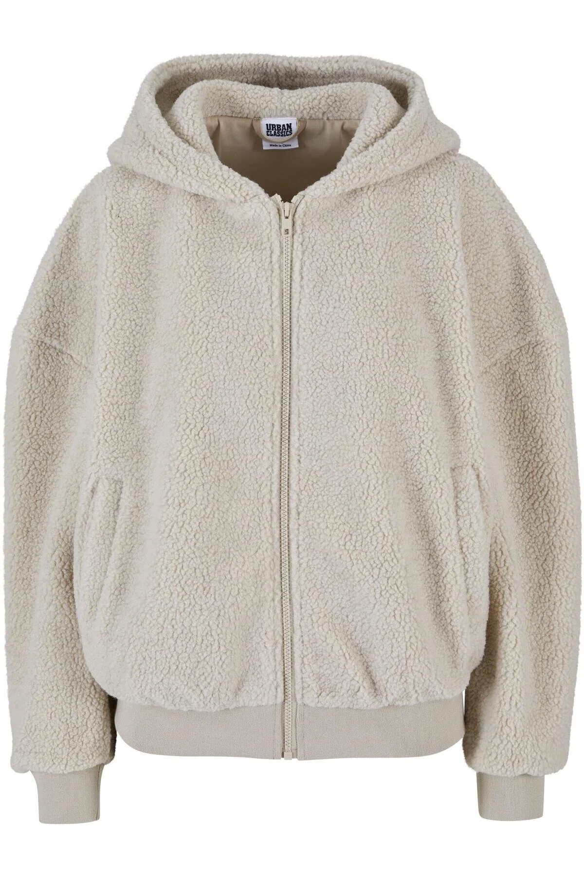 Bild von URBAN CLASSICS Sweatjacke Urban Classics Damen Ladies Oversized Sherpa Zip Hoody