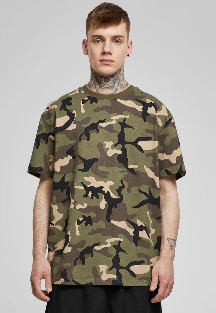 Bild von Urban Classics - Heavy Oversized Woodcamo - T-Shirt - Tarnfarben - XXL - 100% Baumwolle,Jersey