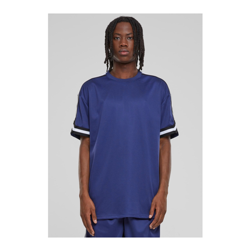 Bild von Urban Classics Oversized Stripes Mesh Darkblue T-Shirt im Test