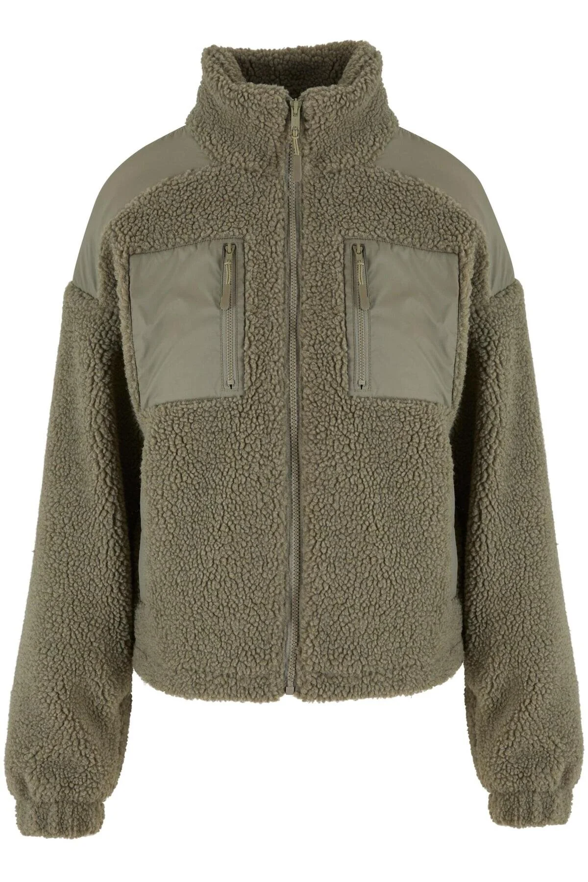 Bild von URBAN CLASSICS Winterjacke Urban Classics Damen Ladies Sherpa Mix Jacket (1-St)