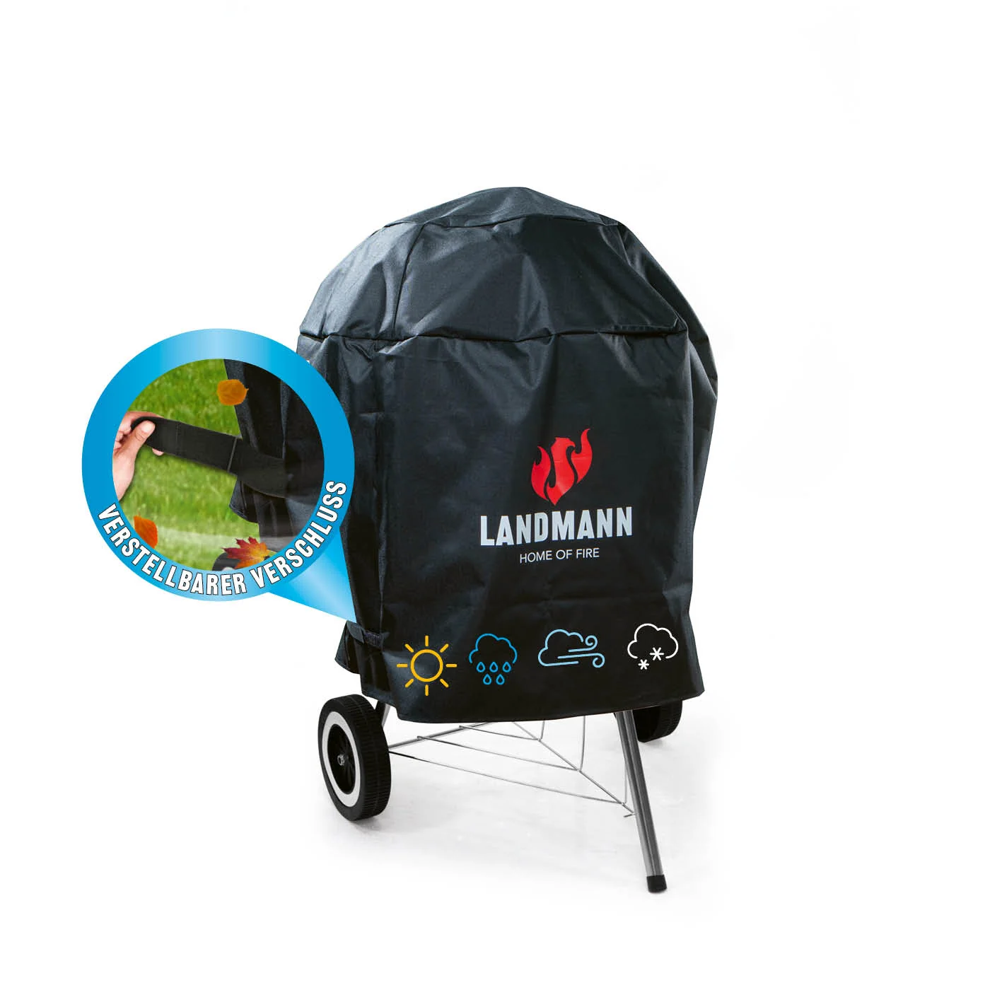 Bild von Premium Wetterschutzhaube S (90 x 70 x 70 cm) - schwarz