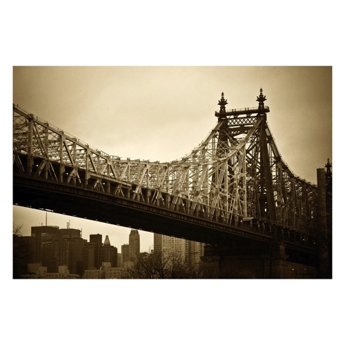 Bild von Papermoon Fototapete »New Yorker Brücke« – Ein Blickfang für Ihre Wände