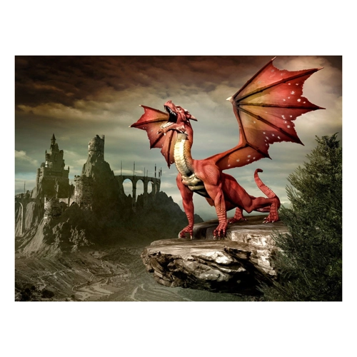 Bild von Papermoon Fototapete „roter Drache“ im Test