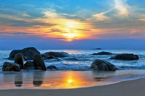 Bild von Papermoon Fototapete »Strand«