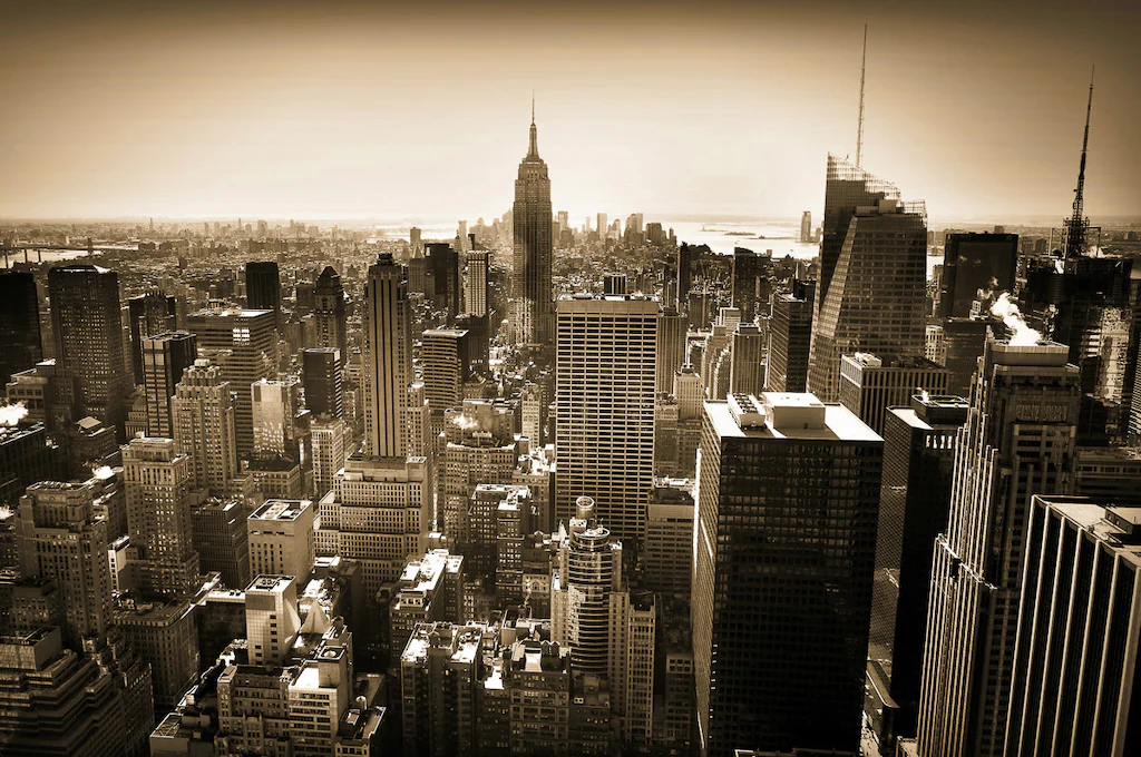 Bild von Papermoon Fototapete "New York Sepia"