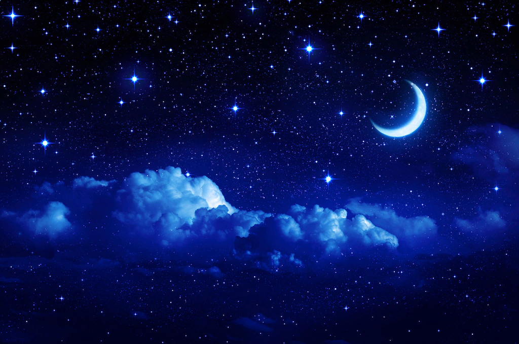 Bild von Papermoon Fototapete "Nachthimmel"