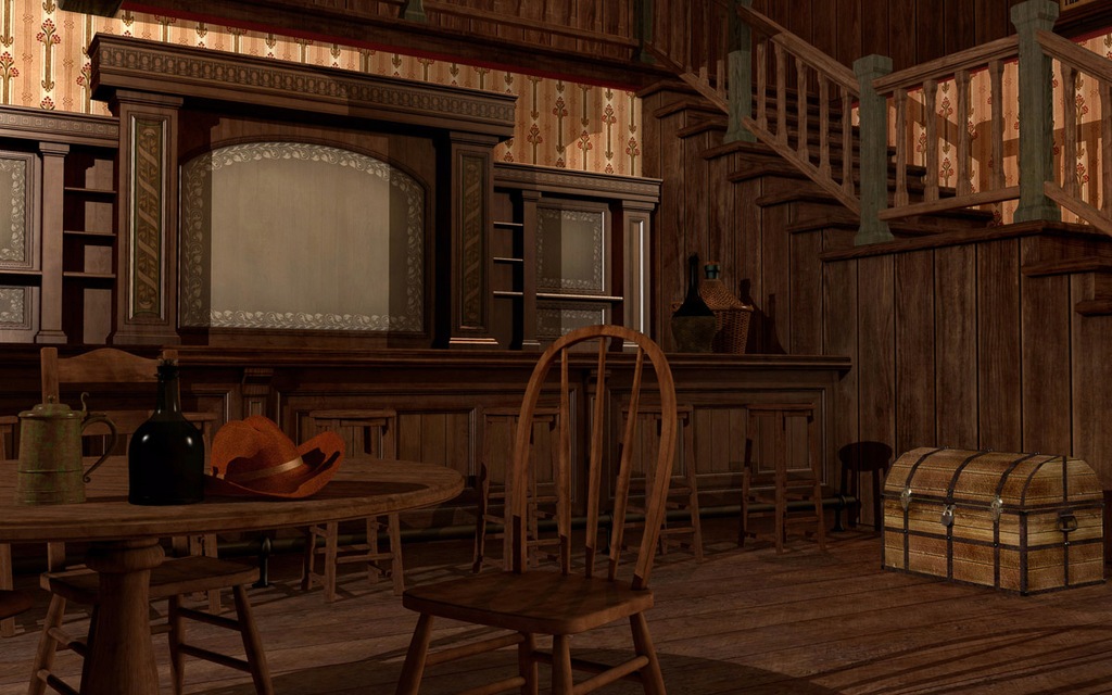 Bild von Papermoon Fototapete "Wild West Saloon"