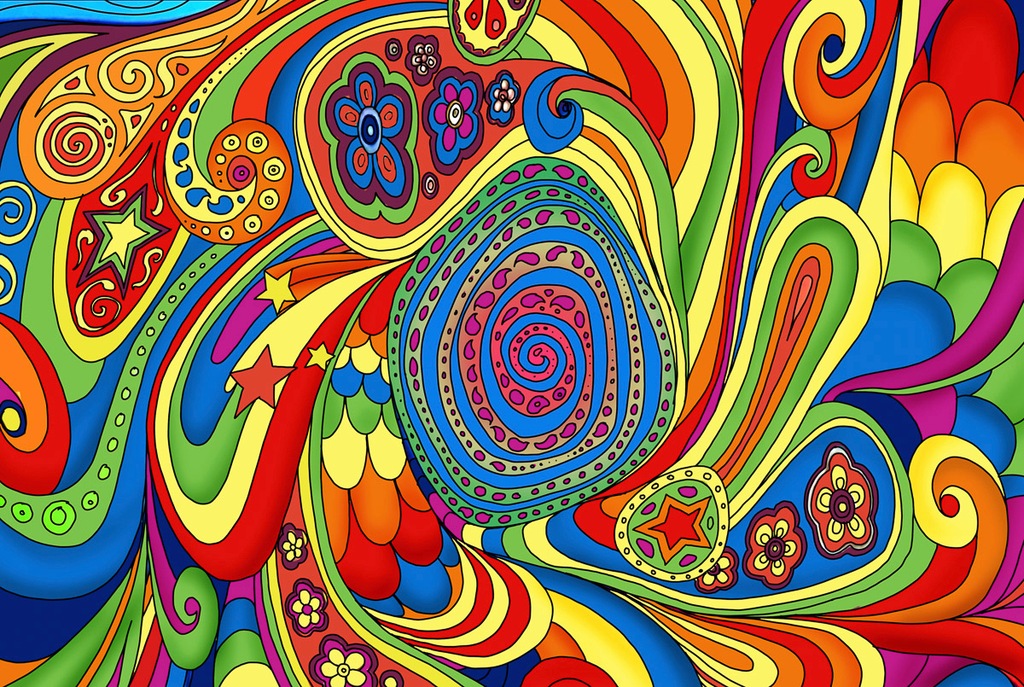 Bild von Papermoon Fototapete "Gekritzel Art"