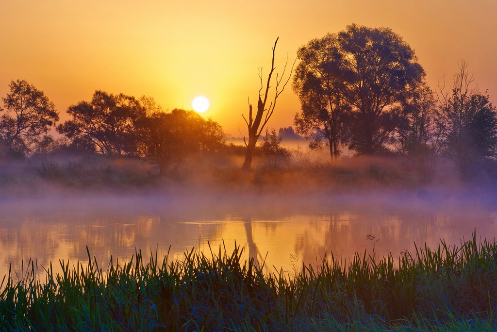 Bild von Papermoon Fototapete "See in Landschaft"