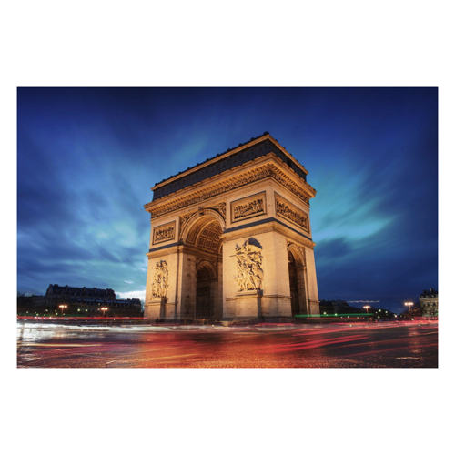 Bild von Papermoon Fototapete "Triumphbogen bei Nacht"