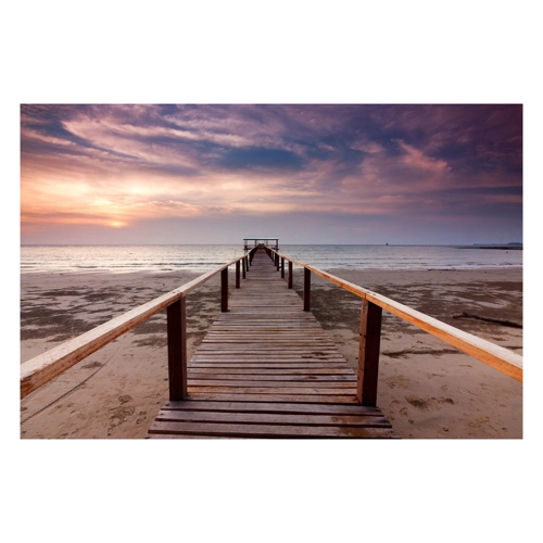 Bild von Papermoon Fototapete "Steg am Strand" – Ein kreatives Wohnaccessoire
