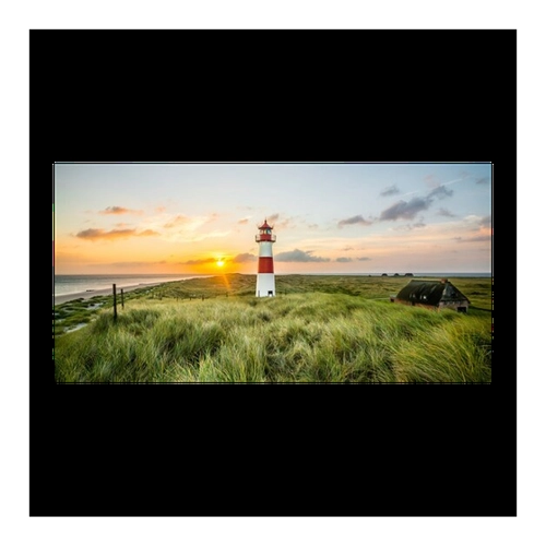 Bild von Papermoon Fototapete »Leuchtturm am Strand«