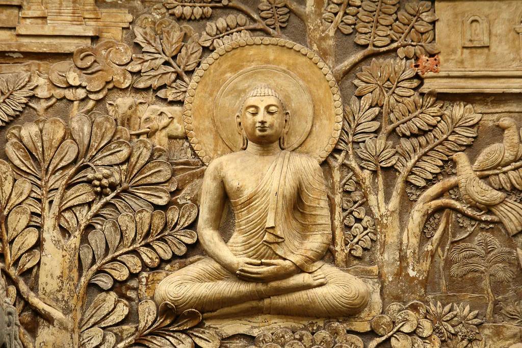 Bild von Papermoon Fototapete "Buddah"