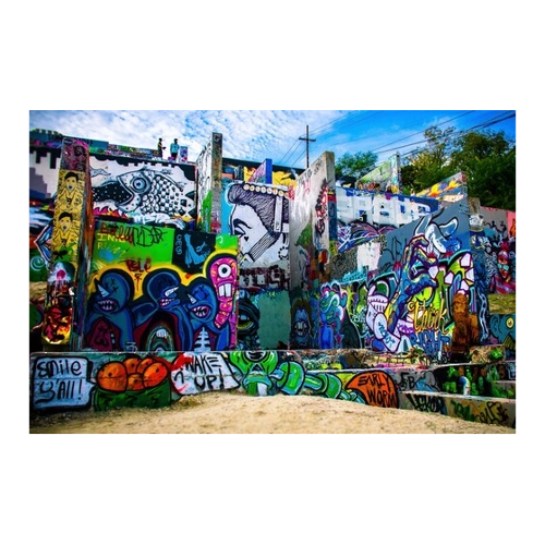 Bild von Papermoon Fototapete »Graffiti« – Ein kreatives Wohn-Accessoire