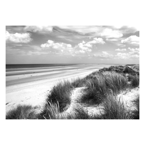 Bild von Papermoon Fototapete "Strand Schwarz & Weiß"