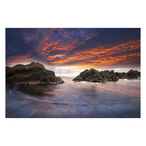 Bild von Papermoon Fototapete »Felsen im Meer«